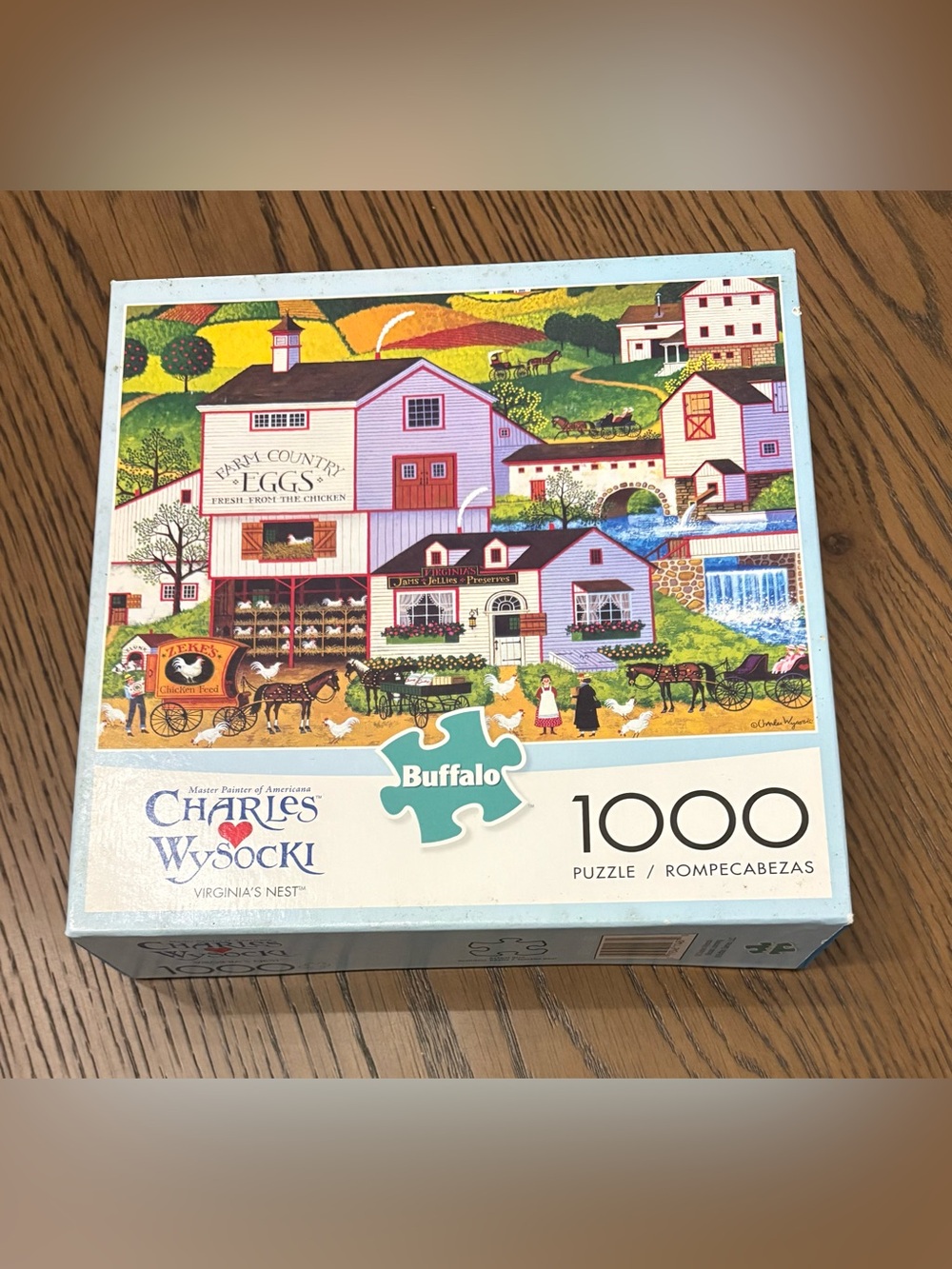 NEW Charles Wysocki - Virginia's Nest, 1000 Piece Puzzle, Buffalo Games, Sealed